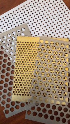 Aluminium Lochblech für dekorative Decken Schwarz Grün Gold