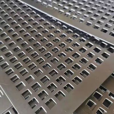 PVDF Dekorations-Aluminium-Quadratloch-Perforations-Metallnetz für Wandvorhänge
