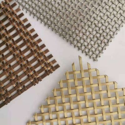 Goldene 1,2 mm Aluminiumkettenverbindungsnetz Vorhang Pulver beschichtet