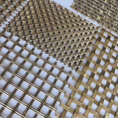 Antiker Messingverschluss-Falz-Draht Mesh For Interior Decoration sS 0.5mm