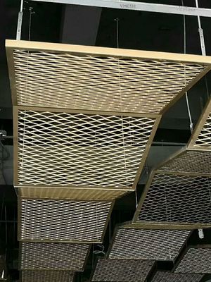 abgehängt 1060 3003 Aluminium-Streckmetalldecke eloxiert oxidiert