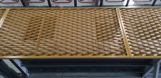 1.5mm 2mm Aluminiumstreckmetall Mesh Ceiling Customized Services