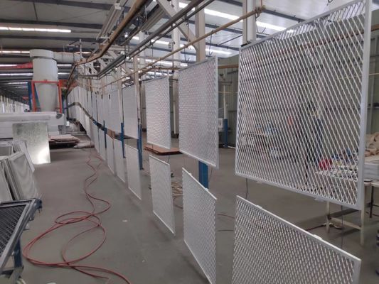 Streckmetallmasche der Pulverbeschichtung weiße Farbfür die Wand facaded