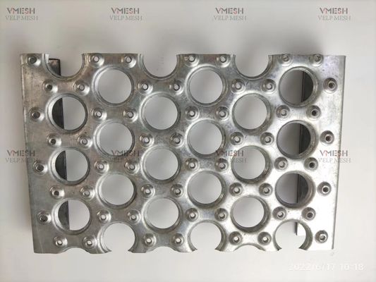 Aluminium 3,5 mm Runder Loch rutschfeste Sicherheitsgitter für Treppenbühnen