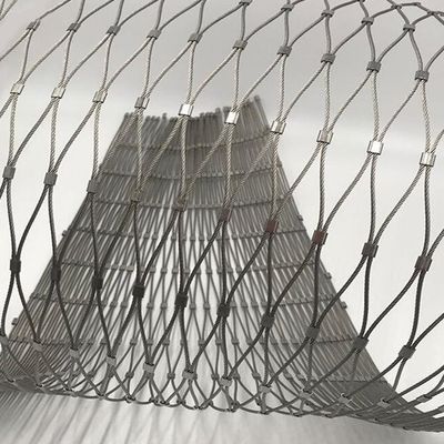Edelstahl Zoo Maschendrahtzaun Hochfestes Drahtseilnetz