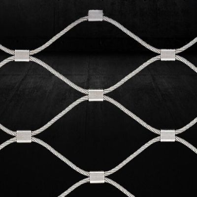 304 316 Edelstahl-Drahtseilnetz 7x7 für Schutzzäune