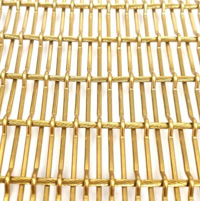 Dekorative Edelstahlverkleidung, Metallfassadenplatte, gewebtes Drahtgeflecht