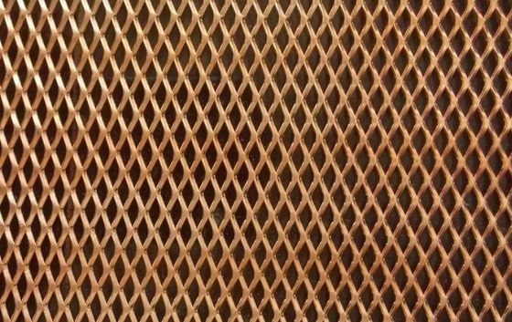 Diamantförmige kleine Löcher ausgedehnte Metallnetzplatte Standard Kupfer Antikorrosions