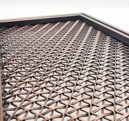 Dekorative Bürste aus Edelstahl Architektonische Gewebte Mesh-Bildschirm für die Dekoration Raum Vorhang