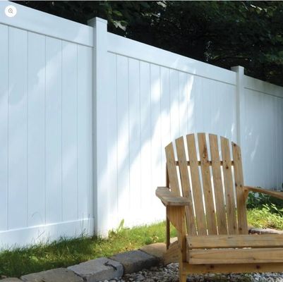6 Fuß Outdoor Garten Weiß Billig PVC Vinyl Privatsphäre Zaun Panel