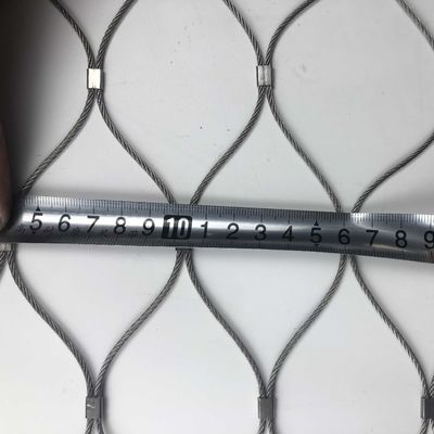 2mm Seil aus Edelstahl mit 50x50mm Maschenweite für Zoo-Zäune, mit Stoßabsorption, ohne scharfe Kanten und feuerfest