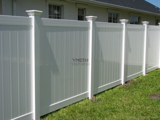 Weißes Vinyl-Privacy-Zaun-Panel 6x8ft Jungfrau Material