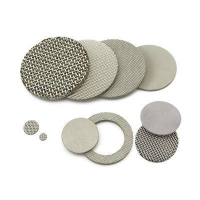 100 Mikron Sintermetall 316 Filterscheibe aus Edelstahl Mehrschichtfilter