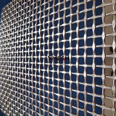 SS 304 Architekturalstahl Gewebtes Drahtmetallnetz Panel