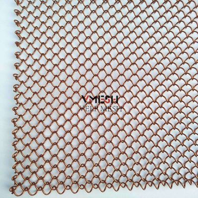 Aluminium-Coil-Drapery Gewebtes Drahtnetz Metallvorhang für die Wohnkultur