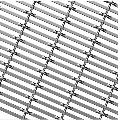 Kundenspezifische Messing-Antik-Finish-Architektur-SS-Kräuselungsmaschen-Außenverkleidung aus architektonischem Metallgeflecht