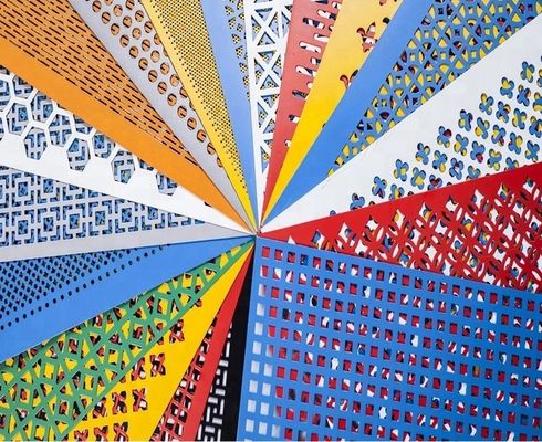 Architekturherstellungs-pulverisieren dekorative perforierte Metallfassaden das Beschichten