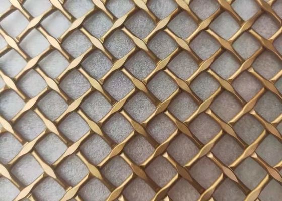 0.02-2.0mm Draht-Verschluss quetschverband Architekturmetall Mesh Brass Bronze Velp