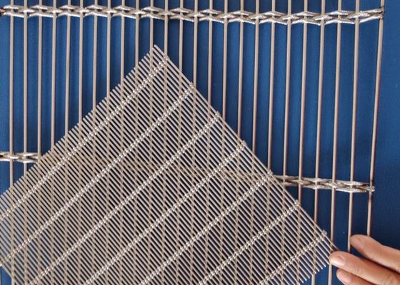 Flexible anodisierte Architekturkabel-Masche Metall-Mesh Stair Railings 5.3kg/Sqm