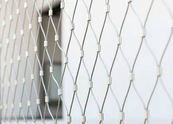 SS316 Diamond Stainless Steel Cable Net Soem-ODM für Treppen-Geländer