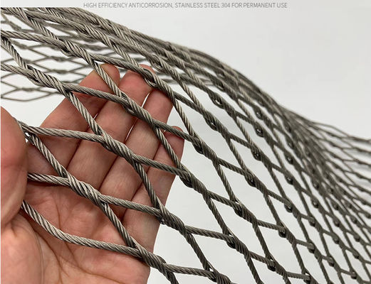 Handgewebtes flexibles Rohrnetz aus Edelstahl mit anpassbaren Grenzgrößen für Balustraden und Zoo-Gehege