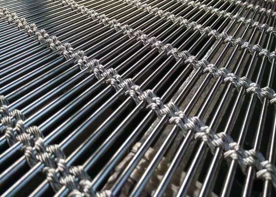 Externe SUS 304 316 dekoratives Drahtgewebe Mesh Curtain Wall ISO9002