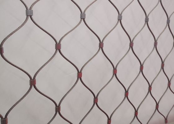 Geknotete dehnbare Rauten-flexible Edelstahl-Kabel-Masche 7*7 7*19