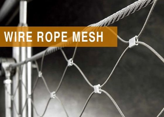 Seil-Mesh For Bird Aviary Anti-Diebstahl ISO9002 AISI 316 Edelstahl geknoteter