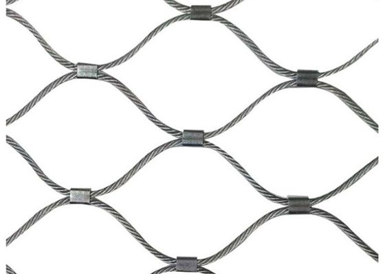 Zoo 316 Inox-Edelstahl-Drahtseil gesponnener Mesh Ferruled Type