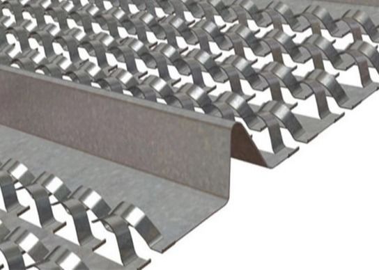 0.11-0.45mm Stärke-Stuck-Draht-Mesh Galvanized Steel High Rib-Latte