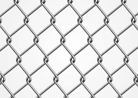 Diamant 8Ft das 9 Messgerät-Kettenglied-Zaun PVC beschichtete für Sport-Spielplatz
