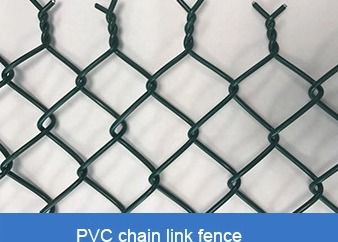 6 Fuß verzinkter, PVC-beschichteter Maschendrahtzaun ASTM E2016 ISO9001