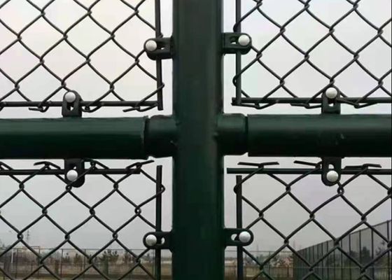 Vorübergehende 25*25mm 50*50mm Mesh Galvanized Chain Link Fence für Sport archivierten