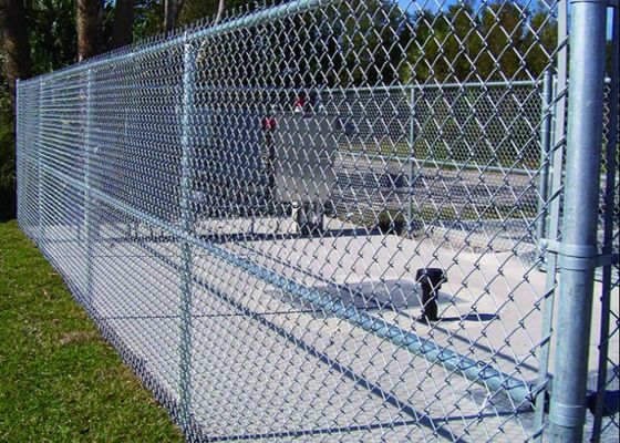 PVC beschichtete Maschendraht 50 Ft-Kettenglied-Zaun Playground Diamond