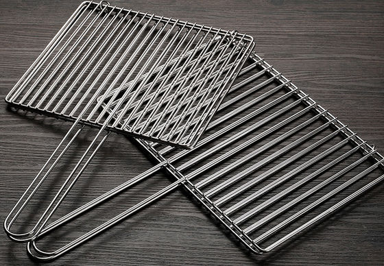Faltender Rost-Beweis-Grill, der Korb-Edelstahl-Grill Netto-Mesh For Fish grillt