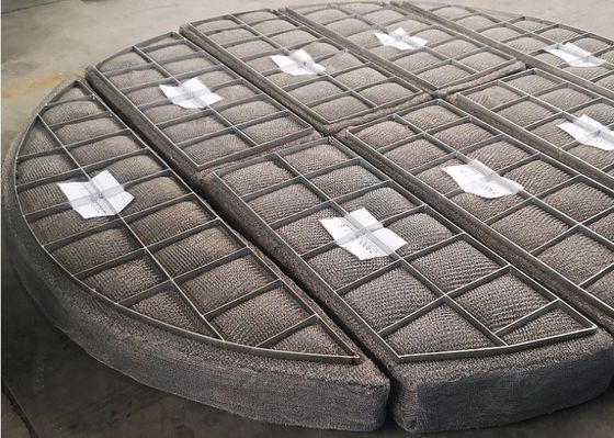 Tropfenabscheider-Filter AISI 304 rechteckiger Mesh Pad Demister Knitted Wire