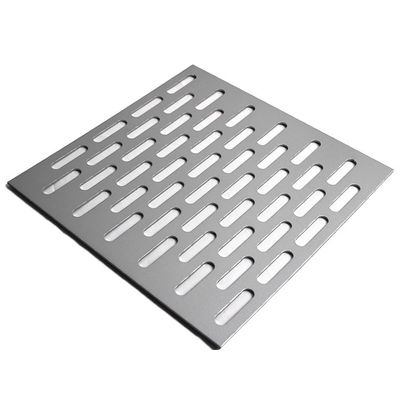 Gekerbte StahlLanglöcher durchlöcherten Metall Mesh Panel With Round Ends